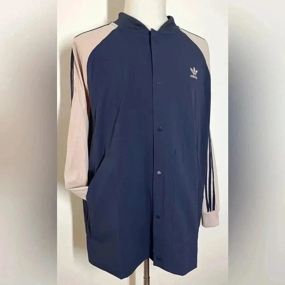 Adidas | Originals Navy Track Jacket | Embroidered | Like New - Picture 1 of 6